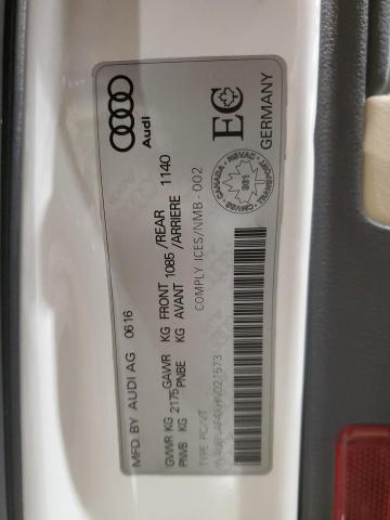 2017 AUDI A4 PROGRES WAUBNAF4XHN021573
