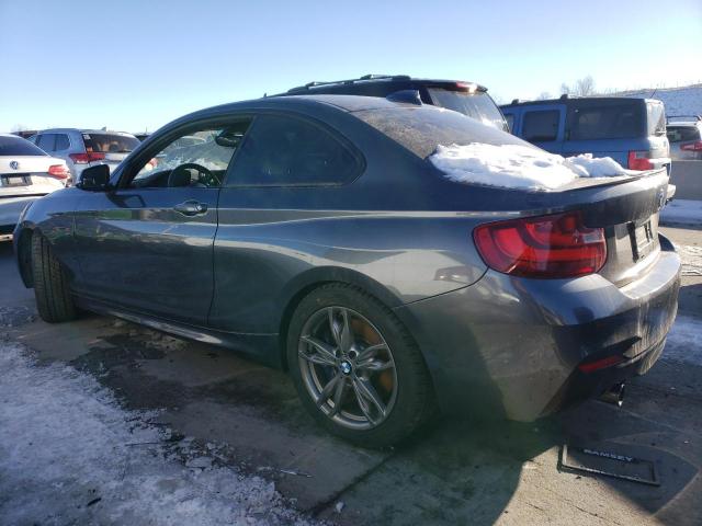 BMW M235I 2014 charcoal coupe gas WBA1J7C58EV253026 photo #3