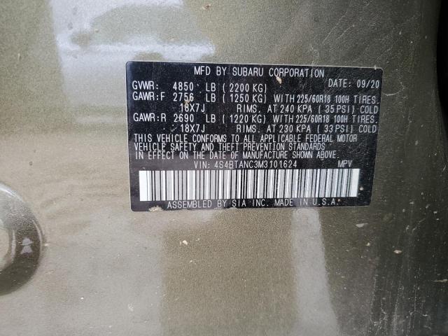2021 SUBARU OUTBACK LI - 4S4BTANC3M3101624