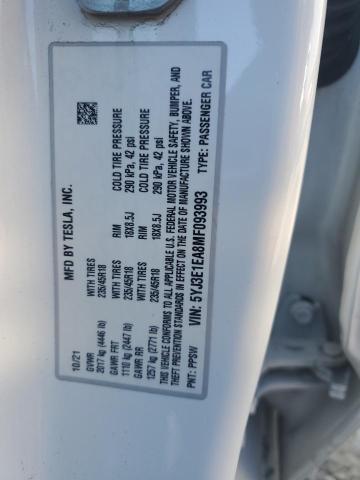 2021 TESLA MODEL 3 - 5YJ3E1EA8MF093993