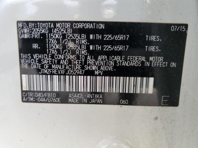 2015 TOYOTA RAV4 LE - JTMZFREVXFJ052947