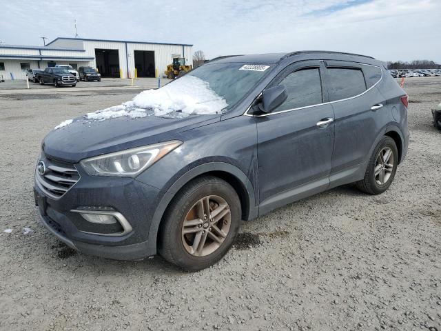 HYUNDAI SANTE FE 2017 blue  gas 5XYZU3LB0HG382126 photo #1