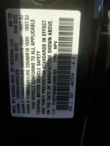 2020 HONDA CR-V EXL - 7FART6H83LE009183