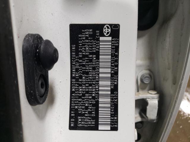 2021 TOYOTA COROLLA SE - 5YFS4MCEXMP095092