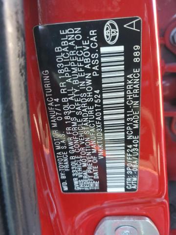 2015 TOYOTA YARIS - VNKKTUD3XFA017524