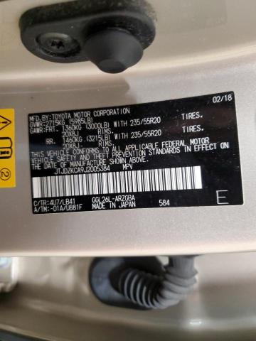 2018 LEXUS RX 350 L JTJDZKCA9J2005384