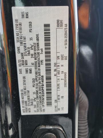2023 FORD F150 SUPER - 1FTFW1ED5PFB14058