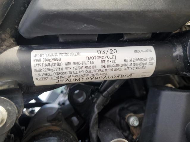 2023 YAMAHA XTZ690 JYADM12Y9PA004868