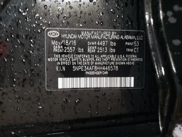 2017 HYUNDAI SONATA SPO - 5NPE34AF8HH446578