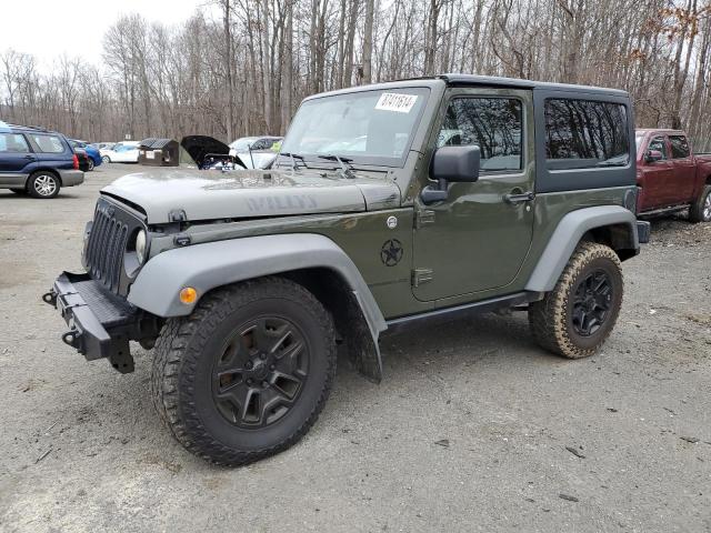 JEEP WRANGLER S 2015 green 2dr spor flexible fuel 1C4AJWAG2FL709343 photo #1