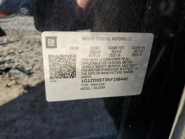 2019 CHEVROLET MALIBU LT - 1G1ZD5ST3KF158440
