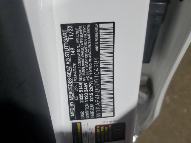 2023 MERCEDES-BENZ C 300 4MAT W1KAF4HB0PR104984