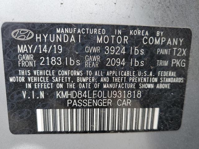 2020 HYUNDAI ELANTRA SE KMHD84LF0LU931818