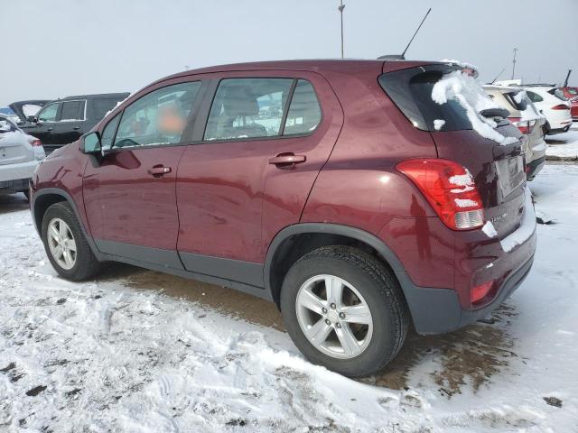 CHEVROLET TRAX LS 2017 burgundy  gas 3GNCJNSB5HL173136 photo #3