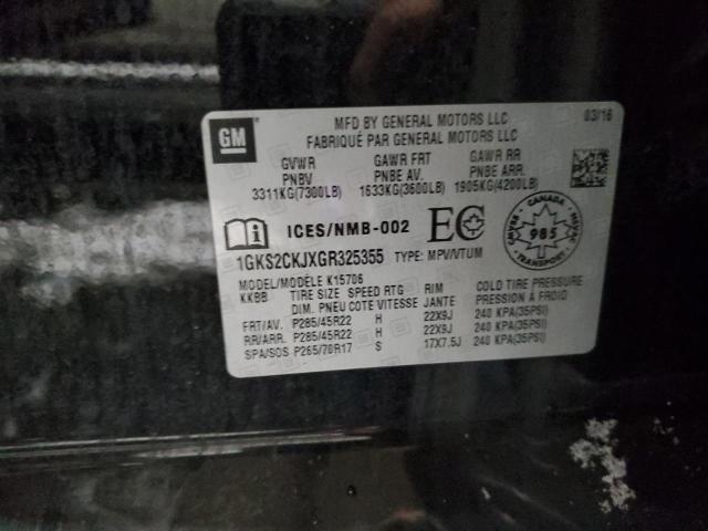 2016 GMC YUKON DENA - 1GKS2CKJXGR325355