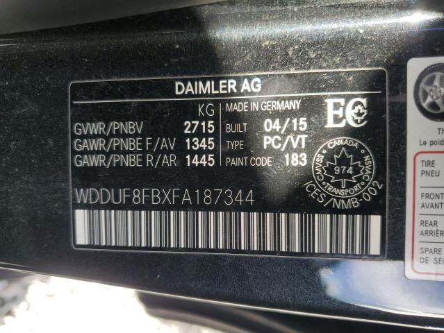 2015 MERCEDES-BENZ S 550 4MAT - WDDUF8FBXFA187344