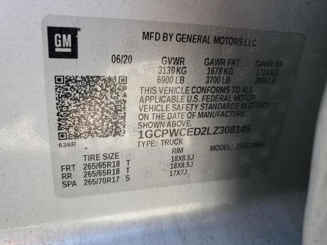 2020 CHEVROLET SILVERADO - 1GCPWCED2LZ308149