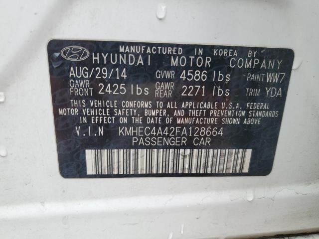 2015 HYUNDAI SONATA HYB - KMHEC4A42FA128664