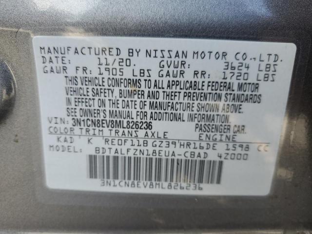 2021 NISSAN VERSA SV 3N1CN8EV8ML826236