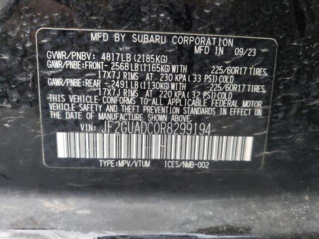 2024 SUBARU CROSSTREK - JF2GUADC0R8299194