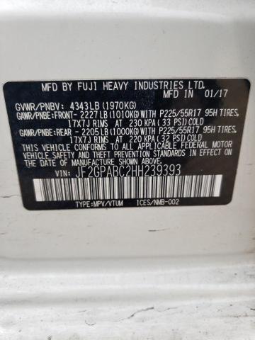 2017 SUBARU CROSSTREK - JF2GPABC2HH239393