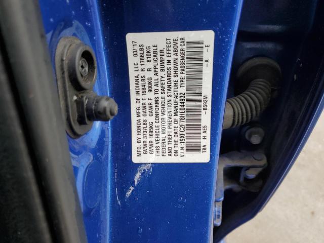2017 HONDA CIVIC EX - 19XFC2F78HE044932