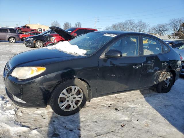 HYUNDAI ELANTRA GL 2009 black  gas KMHDU46D89U806127 photo #1