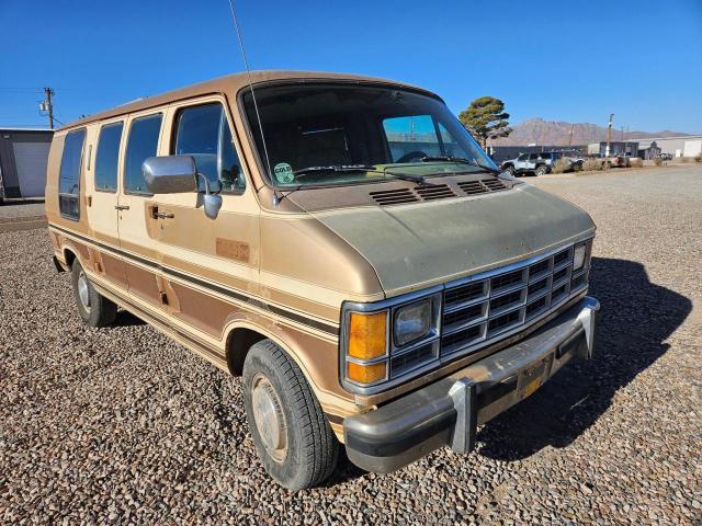 DODGE RAM VAN B2 1987 maroon cutaway gas 2B6HB23W5HK207748 photo #1