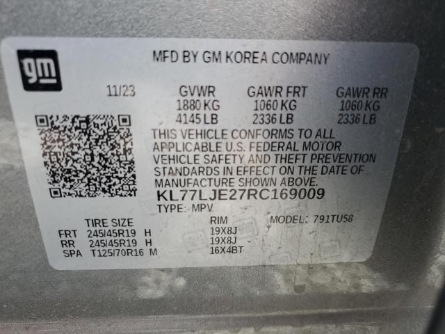 2024 CHEVROLET TRAX 2RS KL77LJE27RC169009