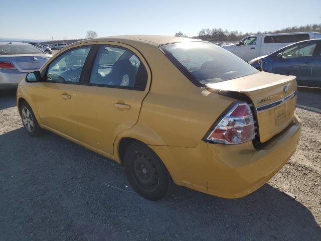 CHEVROLET AVEO LS 2011 yellow  gas KL1TD5DE7BB151680 photo #3