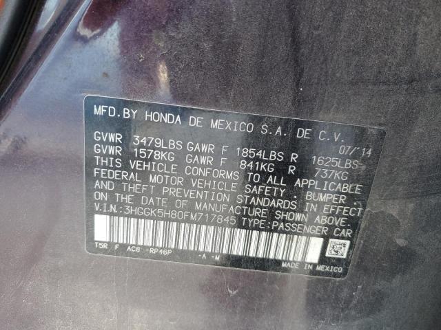 2015 HONDA FIT EX - 3HGGK5H80FM717845