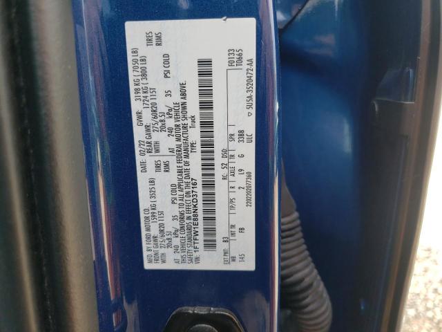 2022 FORD F150 SUPER - 1FTFW1E88NKD37167