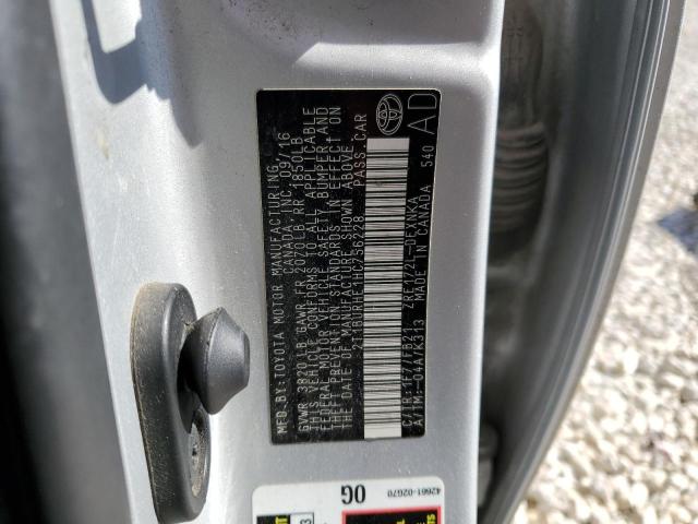 2017 TOYOTA COROLLA L 2T1BURHE1HC756228