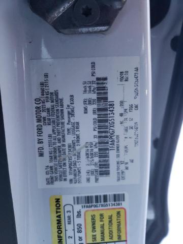 2016 FORD FUSION S - 1FA6P0G7XG5134381