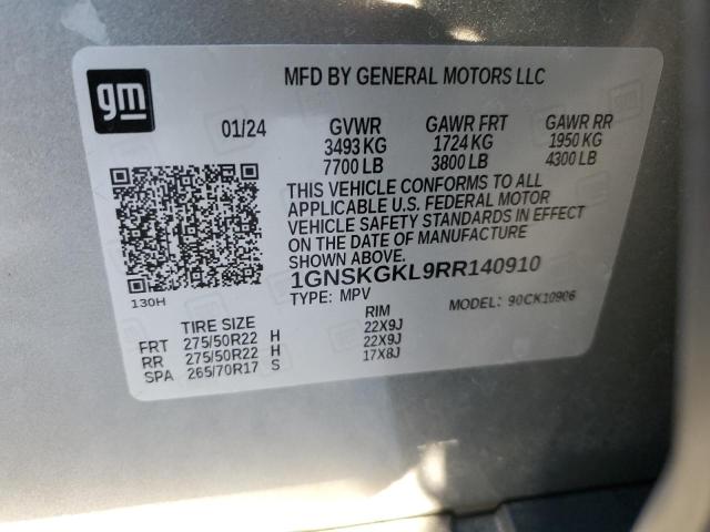 2024 CHEVROLET SUBURBAN K - 1GNSKGKL9RR140910