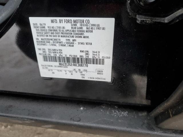 2019 FORD ECOSPORT S - MAJ3S2GE4KC308770
