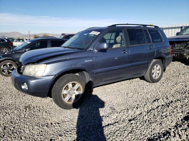 TOYOTA HIGHLANDER 2003 blue  gas JTEHF21A530102351 photo #1