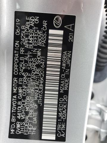2019 LEXUS UX 200 JTHY3JBH6K2016471