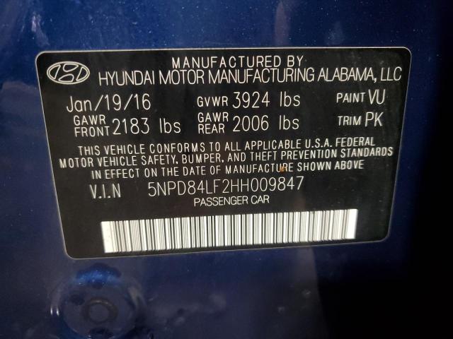 2017 HYUNDAI ELANTRA SE - 5NPD84LF2HH009847