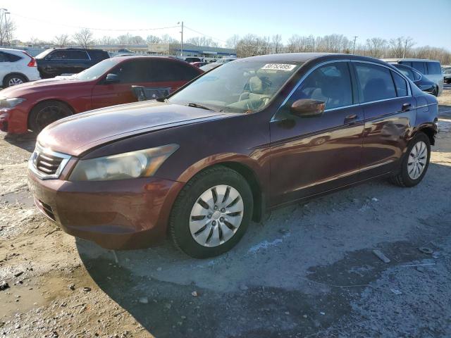 HONDA ACCORD LX 2009 maroon  gas 1HGCP26369A140696 photo #1