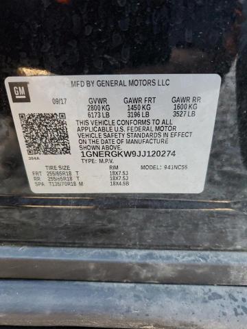 2018 CHEVROLET TRAVERSE L - 1GNERGKW9JJ120274