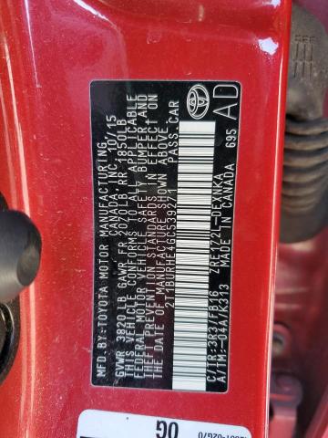 2016 TOYOTA COROLLA L - 2T1BURHE4GC539271