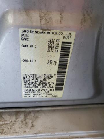 2017 NISSAN ALTIMA 2.5 - 1N4AL3AP7HC294103