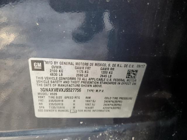 2018 CHEVROLET EQUINOX PR 3GNAXVEVXJS527756