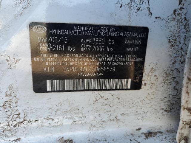2016 HYUNDAI ELANTRA SE - 5NPDH4AE4GH656579