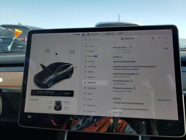 2020 TESLA MODEL Y - 5YJYGDEE9LF054204