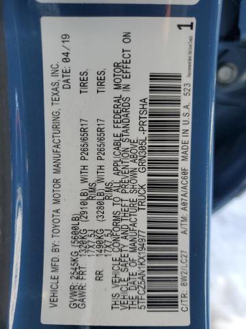 2019 TOYOTA TACOMA 5TFCZ5AN1KX194977