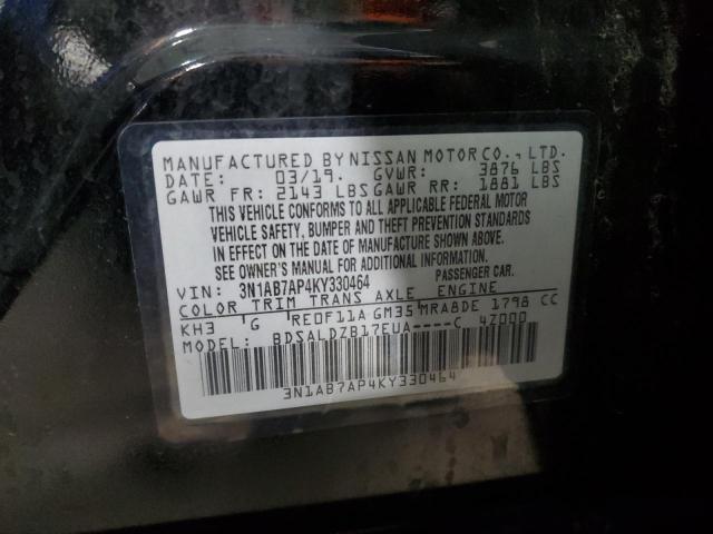 2019 NISSAN SENTRA S - 3N1AB7AP4KY330464