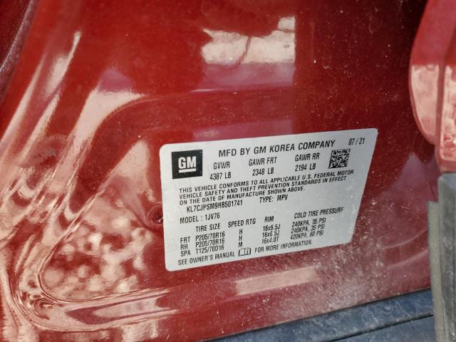 2022 CHEVROLET TRAX 1LT - KL7CJPSM9NB501741