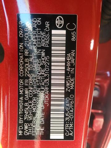 2020 TOYOTA PRIUS L - JTDKARFU3L3107275
